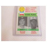 1979 Topps Hank Aaron & Maris Recor...