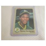 1983 Fleer Rickey Henderson Card...