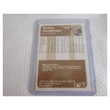 1983 Fleer Rickey Henderson Card...