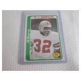 1978 Topps O.J. Simpson Card...
