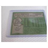 1978 Topps O.J. Simpson Card...