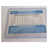 1982 Donruss Nolan Ryan Card...