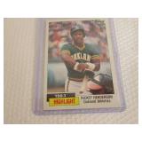 1984 Topps Rickey Henderson Card...