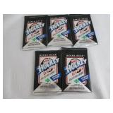 5-1990-91 Upper Deck Hockey Packs...