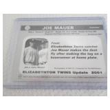2001 Joe Mauer Rookie Elizabethton ...