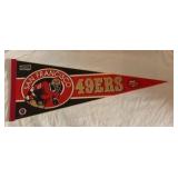 San Francisco 49ers Football Pennant