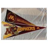 2 University of Minnesota Pennants