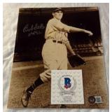 Bob Feller Autographed 8x10” Baseball Photo With Beckett COA