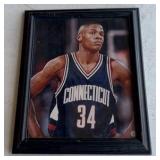 Ray Allen Autographed UConn Basketball Photo