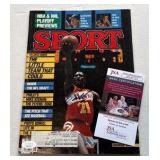 Dominique Wilkins Autographed Basketball Magazine with JSA COa