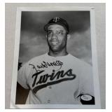 Zoilo Versalles Autographed Photo With JSA COA Vintage Minnesota Twins Baseball