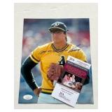 Jose Canseco Autograph With JSA COA Inscribed 40/40 8x10” Baseball Photo