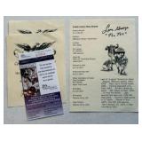 Lou Groza Autograph With JSA COA - Football