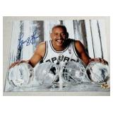 George Gervin Autograph With JSA COA 8x10” Basketball Photo