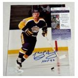 Johnny Bucyk Autograph With JSA COA 8x10” Hockey Photo