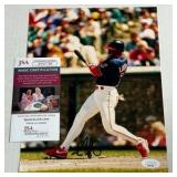 Kenny Lofton Autograph With JSA COA 8x10” Baseball Photo