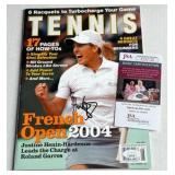 Justine Henin-Hardenne Autograph With JSA COA Tennis Magazine