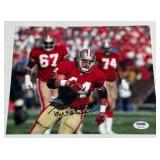 Tom Rathman Autograph With PSADNA COA 8x10” Football Photo