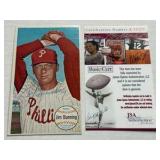 Jim Bunning Autograph With JSA COA 1964 Topps Giant Vintage Baseball Card