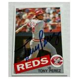 Tony Perez Autographed 1985 Topps Baseball Card