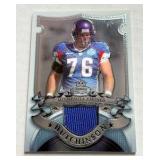 Steve Hutchinson 2007 Bowman Sterling Pro Bowl Jersey Relic #BSVR-SH Minnesota Vikings Football Card