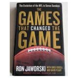 Ron Jaworski Autographed "The Games That Changed The Game" Book
