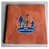 2001 Autographed Leading Together Program - James Flanigan, Rulon Gardner, Sam Perkins, Chris Thomas
