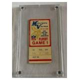 Minnesota Vikings Vintage Playoff Game 1 Ticket Stub