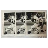 (3) Scottie Graham Autographed Minnesota Vikings Football Photos