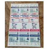 1981 ALCS Phanton Ticket Set - Minnesota Twins Baseball