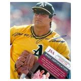 Jose Canseco Autograph With JSA COA Inscribed 40/40 8x10” Baseball Photo