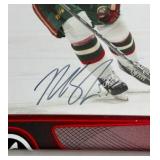 Nick Schultz Autographed Photo In Custom Game Used Stick Frame - Minnesota Wild Hockey