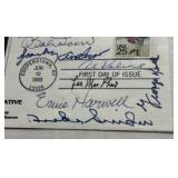 1989 Lou Gherig Stamp First Day of Issue Cover Autographed by - Jim Bunning, Robin Roberts, Ernie Harwell, Sparky Anderson, Al Kaline, Bob Doerr, Lee MacPhail, Duke Snider, George Kell with full JSA L