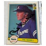 Phil Niekro Autograph With JSA COA 1982 Donruss Baseball Card