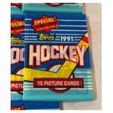 (35) 1991 Topps Hockey Card Packs