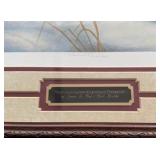 Herb Brooks Autographed "Uninvited Guests - Ringnecked Pheasants" by James Meger, Framed and Matted