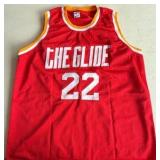 Clyde Drexler Autograph w/ JSA COA Basketball Jersey