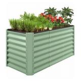 New - Outdoor Raised Metal Garden Bed for Vegetables, Flowers, Herbs - 4x2x2ft