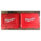 Empty Milwaukee Tool cases
