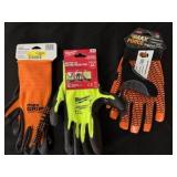 Lot of New Large men’s work gloves - Max grip & Milwaukee