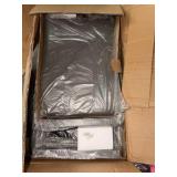 4 Upholstered PU Chairs, Metal Steel Frame - Gray Dining Chairs