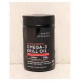 NEW SPORT RESEARCH DOUBLE STRENGTH OMEGA-3 KRILL OIL