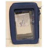 NEW GLO TECH 3 PIECE SET COSMETIC BAG DUO + COMPACT MIRROR