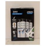 NEW DEGREE 3 IN 1 DRY SPRAY 4PK