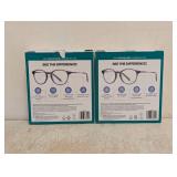 (2) NEW FOSTER GRANT +2.00 READING GLASSES 3PK