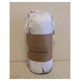 NEW 3PC REVERSIBLE PATTERNED DUVET COVER QUEEN