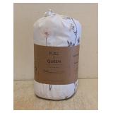 NEW 3PC REVERSIBLE PATTERNED DUVET COVER QUEEN