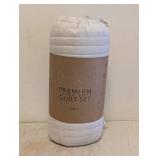 NEW 3PC PREMIUM SUPER SOFT QUILT SET F/Q