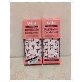 (2) NEW WILD SNOOPY VANILLA BUTTERSCOTCH REFILLABLE DEODORANT