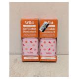 (2) NEW WILD SANTA’S COOKIES REFILLABLE DEODORANT